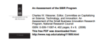 Image of An Assessment of the SBIR Program