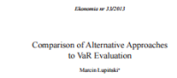 Image of Comparison of Alternative Approaches to VaR Evaluation