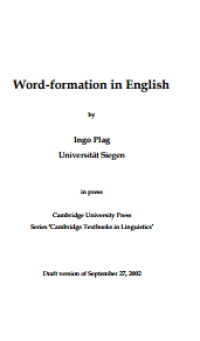 Image of Word-formation in English