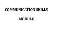 Image of Communication Skills Module