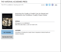 Image of Improving the Quality of Health Care for Mental and Substance-Use Conditions