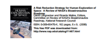 Image of A Risk Reduction Strategy for Human Exploration of Space