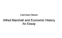 Image of Alfred Marshall and Economic History An Essay