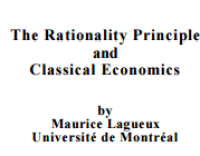 Image of The Rationality Principle and Classical Economics