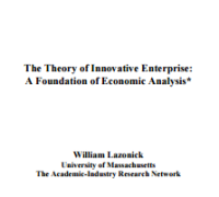 Image of The Theory of Innovative Enterprise: A Foundation of Economic Analysis
