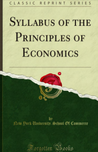 Image of SYLLABUS OF THE PRINCIPLES OF ECONOMICS