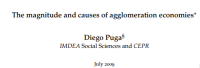 Image of The magnitude and causes of agglomeration economies