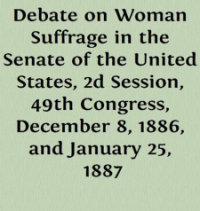 Image of DEBATE ON WOMAN SUFFRAGE