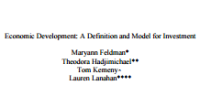 Image of Economic Development: A Definition and Model for Investment