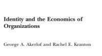 Image of Identity and the Economics of Organizations