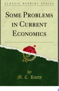 Image of SOME PROBLEMS  IN CURRENT  ECONOMICS