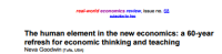 Image of The human element in the new economics: a 60-year refresh for economic thinking and teaching