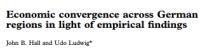 Image of Economic convergence across German regions in light of empirical findings