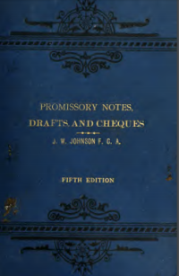 Image of PROMISSORY NOTES  , DRAFTS  AND CHEQUES
