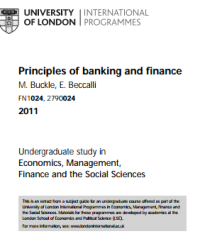 Image of Principles of banking and fi nance