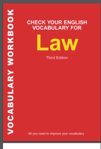 Image of CHECK YOUR ENGLISH VOCABULARY FOR LAW