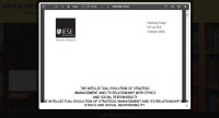 Image of THE INTELLECTUAL EVOLUTION OF STRATEGIC MANAGEMENT AND ITS RELATIONSHIP WITH ETHICS AND SOCIAL RESPONSIBILITY