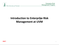 Image of Introduction to Enterprise Risk Management at UVM