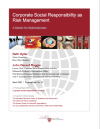 Image of Corporate Social Responsibility as Risk Management