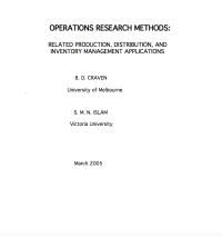 Image of OPERATIONS RESEARCH METHODS