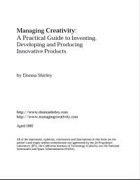 Image of Managing Creativity: A Practical Guide to Inventing Developing and Producing Innovative Products