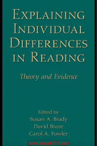 Image of Explaining Individual Differences in Reading Theory and Evidence