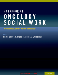 Image of Handbook of Oncology Social Work Psychosocial Care for People with Cancer