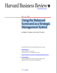 Image of USING THE BALANCED SCORECARD AS A STRATEGIC MANAGEMENT SYSTEM