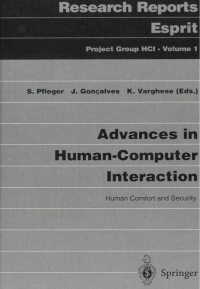 Image of Advances in human - Computer Interaction: Human Comfort & Security
