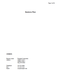 Image of Business Plan
