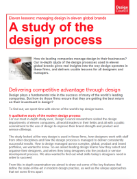 Image of A study of the design process