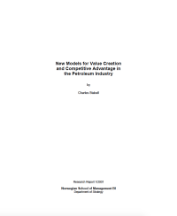 Image of New Models for Value Creation and Competitive Advantage in the Petroleum Industry