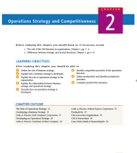 Image of Operations Strategy and Competitiveness