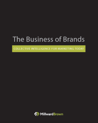 Image of THE BUSINESS OF BRANDS COLLECTIVE INTELLIGENCE FOR MARKETING TODAY