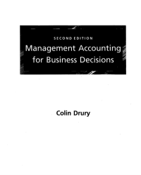 Image of Management Accounting for Business Decisions