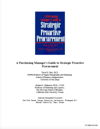 Image of A Purchasing Manager's Guide to Strategic Proactive Procurement