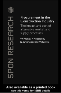Image of Procurement in the Construction Industry