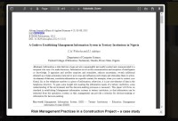 Image of Risk Management Practices in a Construction Project – a case study