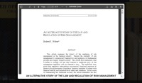 Image of AN ALTERNATIVE STORY OF THE LAW AND REGULATION OF RISK MANAGEMENT
