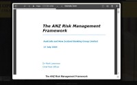 Image of The ANZ Risk Management Framework