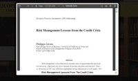 Image of Risk Management Lessons From The Credit Crisis