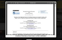 Image of THE RELATIONSHIP BETWEEN ENTERPRISE RISK MANAGEMENT (ERM) AND FIRM VALUE: EVIDENCE FROM MALAYSIAN PUBLIC LISTED COMPANIES
