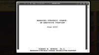 Image of MANAGING STRATEGIC CHANGE: AN EXECUTIVE OVERVIEW