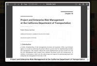 Image of Project and Enterprise Risk Management at the California Department of Transportation