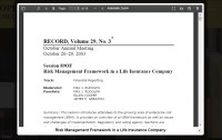 Image of Risk Management Framework in a Life Insurance Company