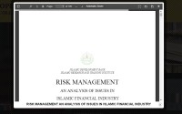 Image of RISK MANAGEMENT AN ANALYSIS OF ISSUES IN ISLAMIC FINANCIAL INDUSTRY
