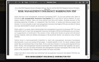 Image of RISK MANAGEMENT INSURANCE HARRINGTON PDF
