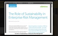 Image of The Role of Sustainability in Enterprise Risk Management