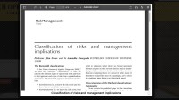 Image of Classification of risks and management implications