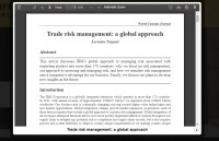 Image of Trade risk management: a global approach